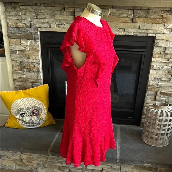 Julia Jordan Red Ruffled Mini Dress - Picture 9 of 14